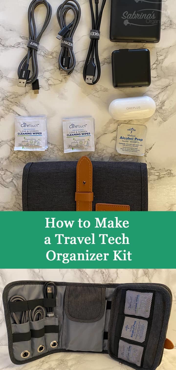 How to Make a Travel Tech Organizer Kit with Android cables