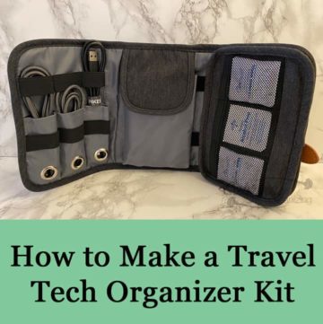 How to Make a Travel Tech Organizer Kit - Sabrinas Organizing