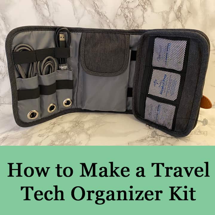 How to Make a Travel Tech Organizer Kit