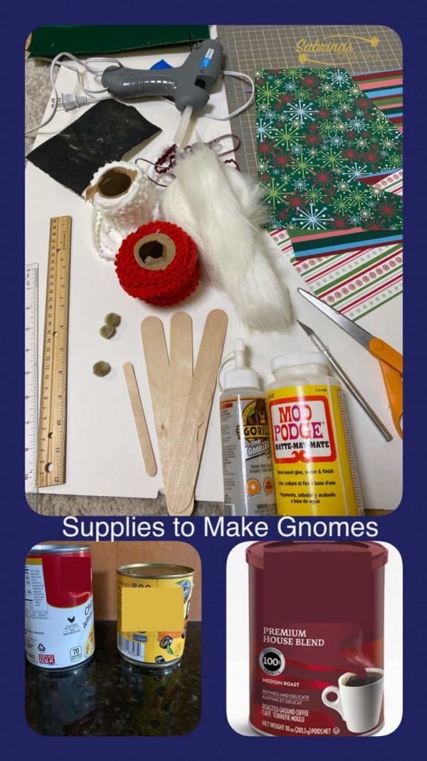 Upcycle Soup Can into Cute Gnome supplies list
