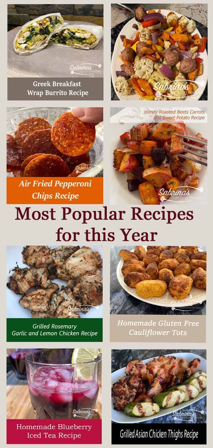 Most Popular Recipes for this Year - long image