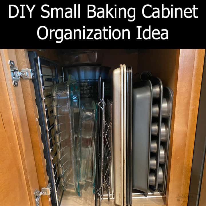 DIY Small Baking Cabinet Organization Idea - Square image