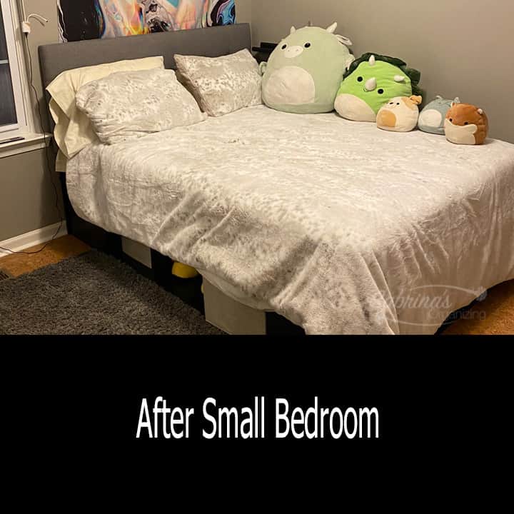 After small Bedroom Bed view