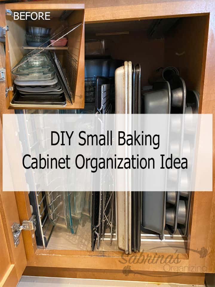 DIY Small Baking Cabinet Organization Idea - featured image