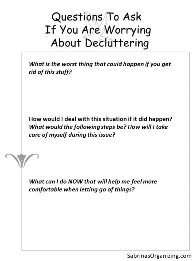 Questions To Ask Yourself to Stop Worrying about Decluttering