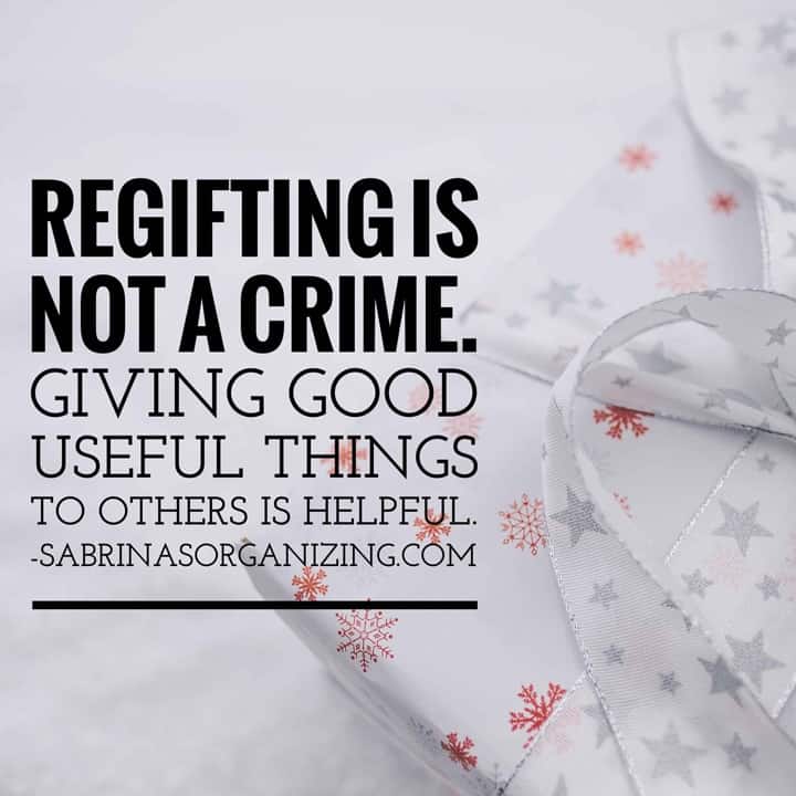 Regifting is Not a Crime