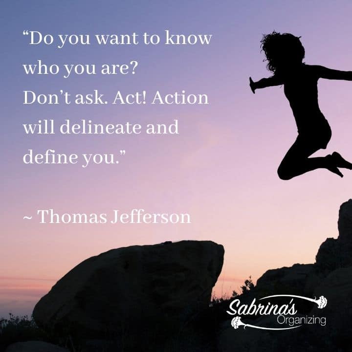Action Quote by Thomas Jefferson square image