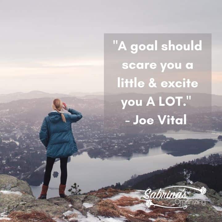 A goal should scare you a little and excite you a lot by Joe Vital square image