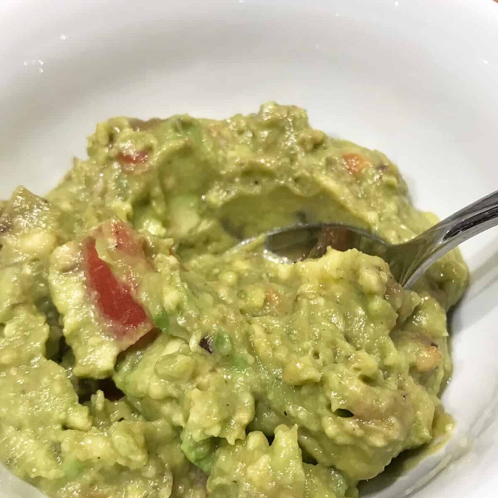 Guacamole dip in bowl