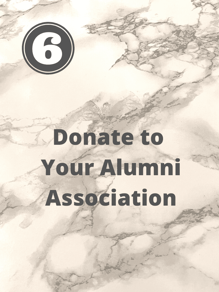 donate the yearbook to the alumni association