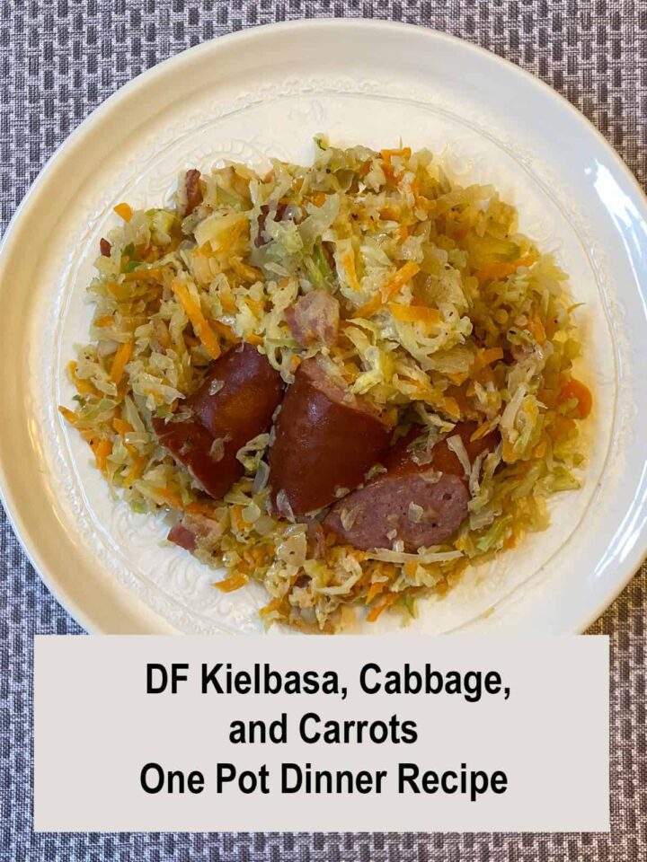 DF Kielbasa Cabbage and Carrot One Pot Dinner Recipe 1200x1600px