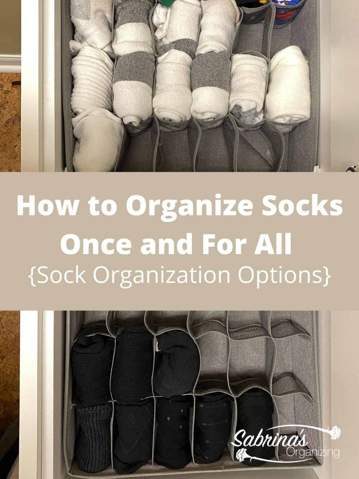 How to Organize Socks Once and For All {Sock Organization Options}