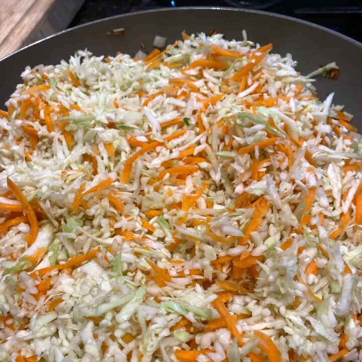 add cabbage and carrots