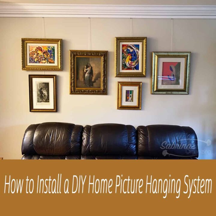 How to Install a DIY Home Picture Hanging System square image
