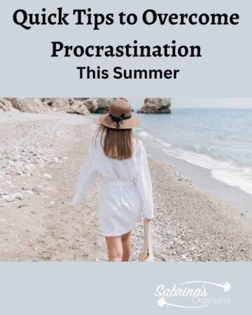 Quick Tips to Overcome Procrastination in the Summer - featured image - girl walking on beach