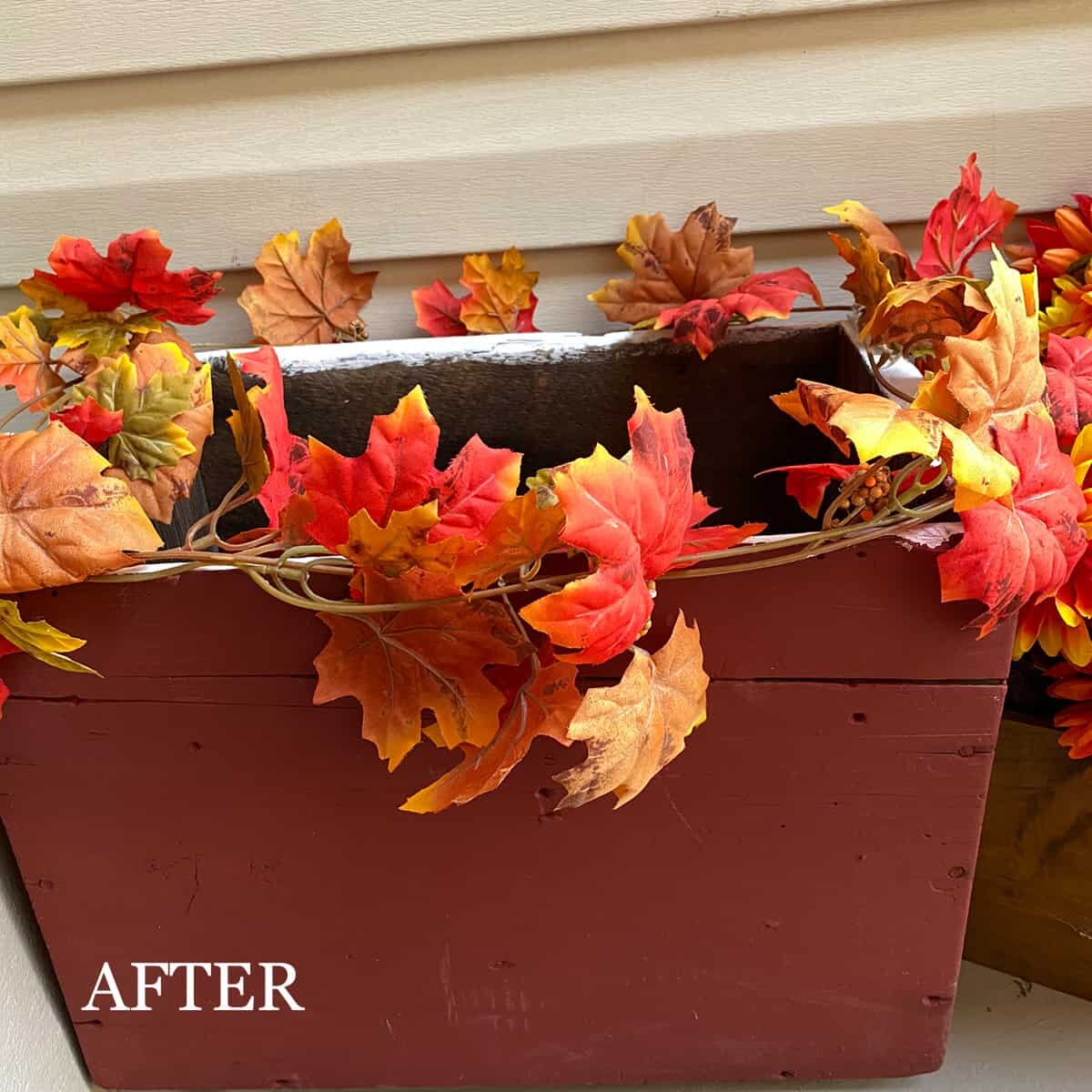 How to Make a Small Fall Front Porch Decor DIY - Sabrinas Organizing