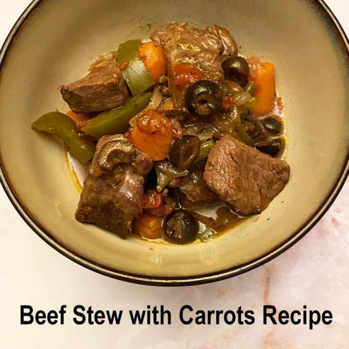 Beef Stew with Carrots Recipe - square image