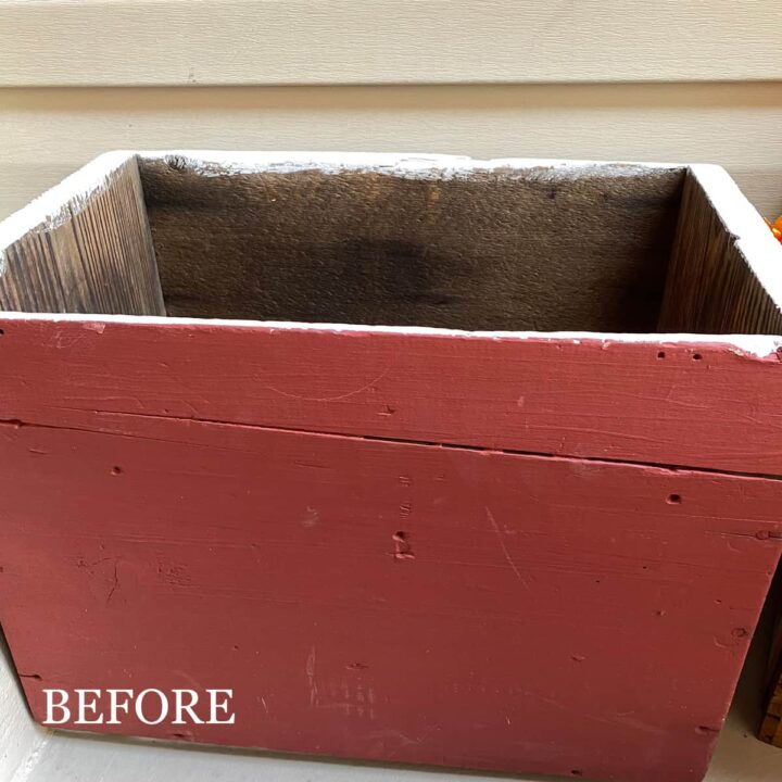BEFORE Storage Box for Fall Decor