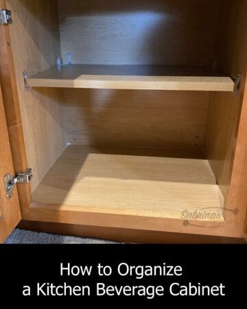 How to Organize a Kitchen Beverage Cabinet featured image