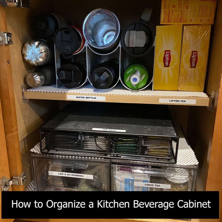 How to Organize a Kitchen Beverage Cabinet square image