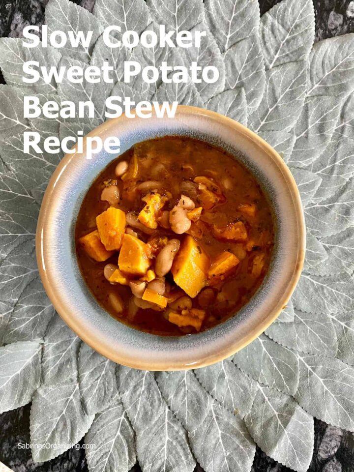 Slow Cooker Sweet Potato Bean Stew Recipe featured image
