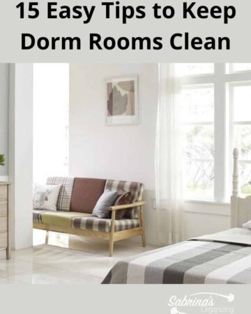 15 Easy Tips to Keep Dorm Rooms Clean - featured image