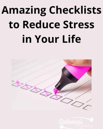 Amazing Checklists to Reduce Stress in Your Life - featured image