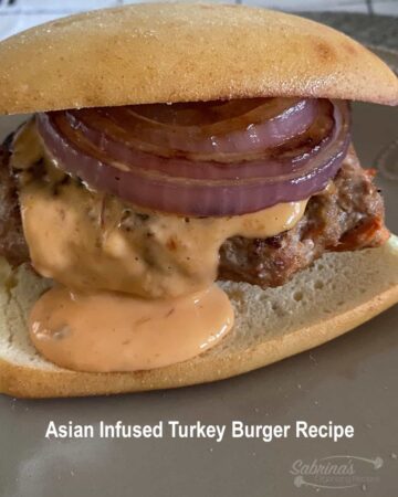 Asian Infused Turkey Burger Recipe - featured image