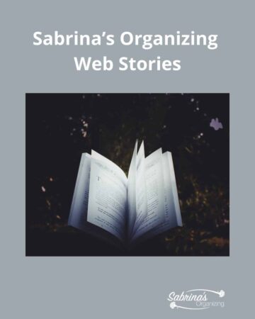 Sabrina's Organizing Web Stories - featured image