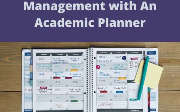 How to Improve Time Management With an Academic Planner - square image