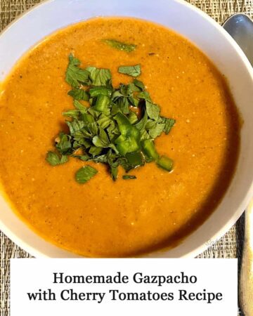 Homemade Gazpacho with Cherry tomatoes - featured image