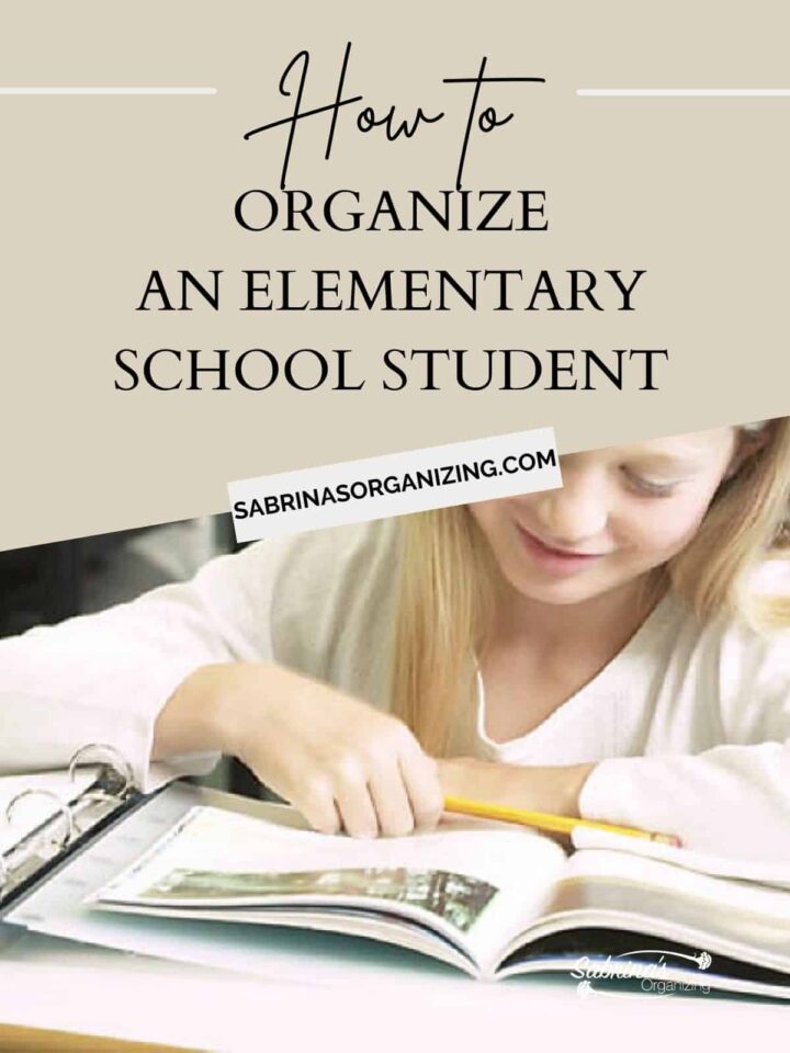 How to Organize an Elementary School Student - featured image