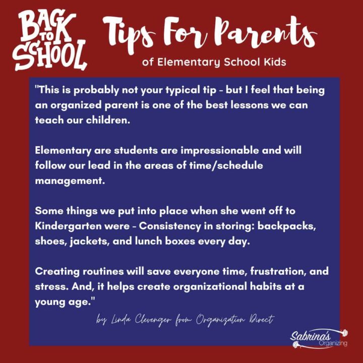 Parent tips for elementary school students by Linda Clevenger