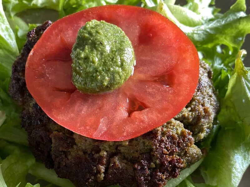 Dairy Free Gluten Free Pesto Beef Burger Recipe Sabrinas Organizing