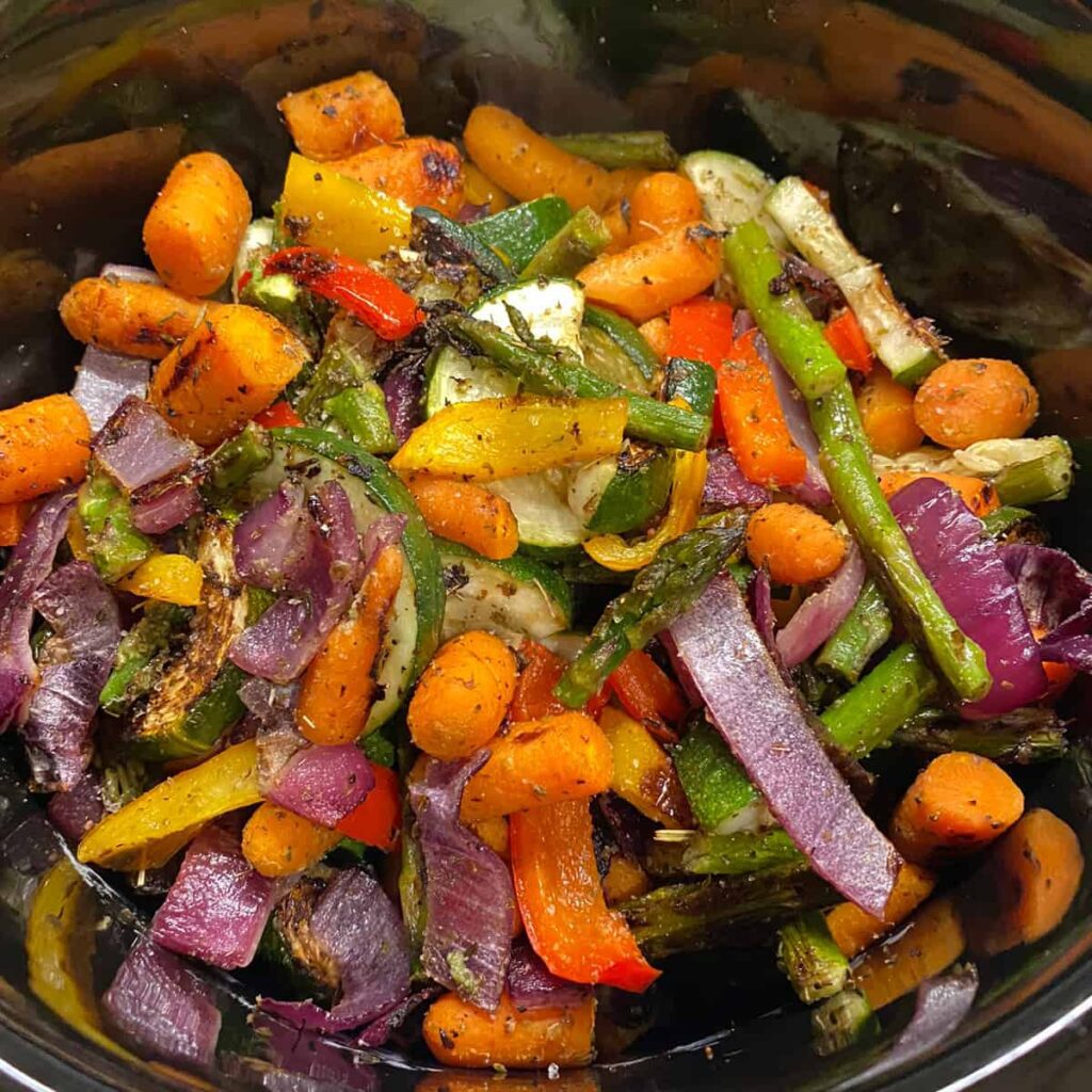 Finished Summer Roasted Vegetables Recipe