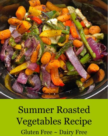 Finished Summer Roasted Vegetables Recipe - Featured image