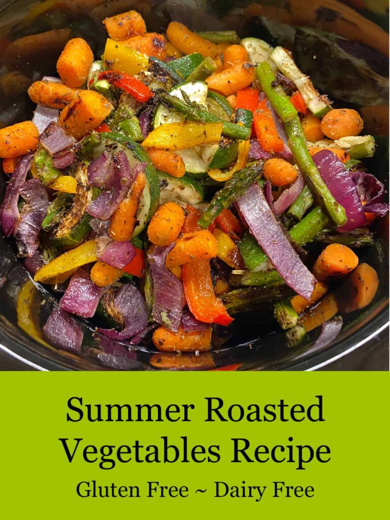 Finished Summer Roasted Vegetables Recipe - Featured image