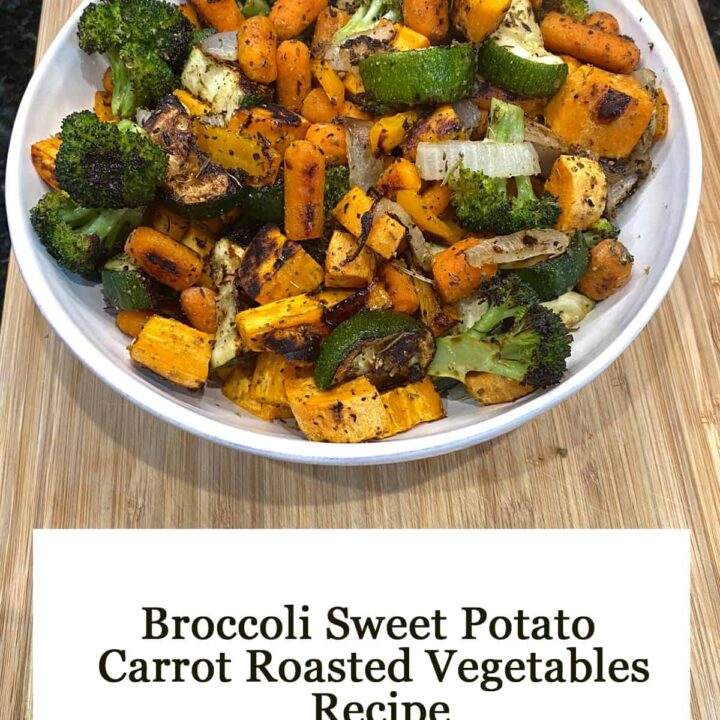 Broccoli Sweet Potato Carrot Roasted Vegetables Recipe - featured image