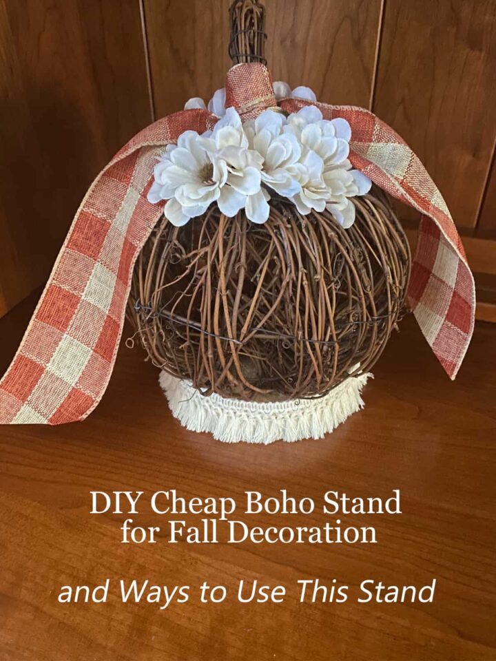 Cheap DIY Boho Decor Stand for Fall - featured image
