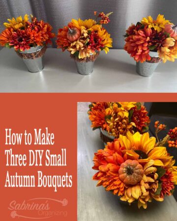 How to Make Three DIY small autumn bouquets - featured image