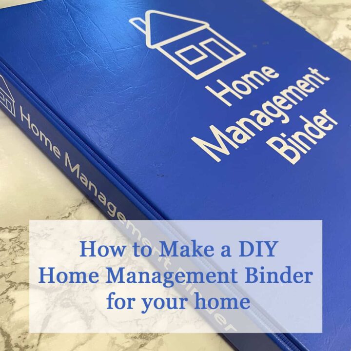 How to make a DIY Home Management Binder for your home square image