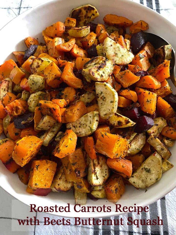 Roasted Carrots Recipe with Beets Butternut Squash featured image