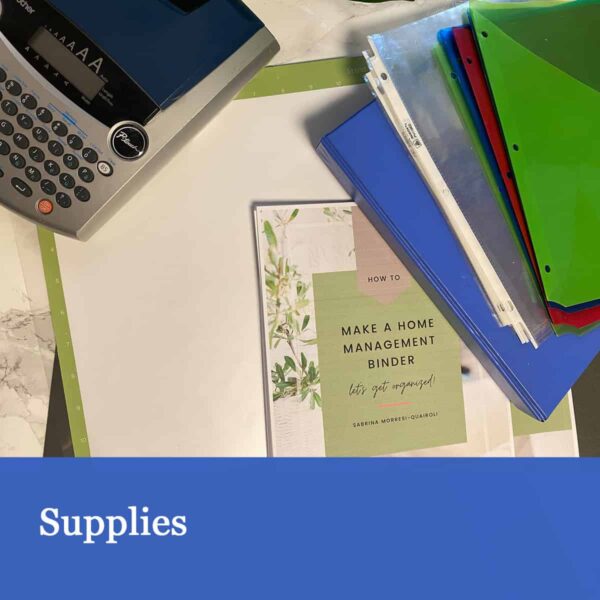 The Easy Way to Make a DIY Home Management Binder for your home