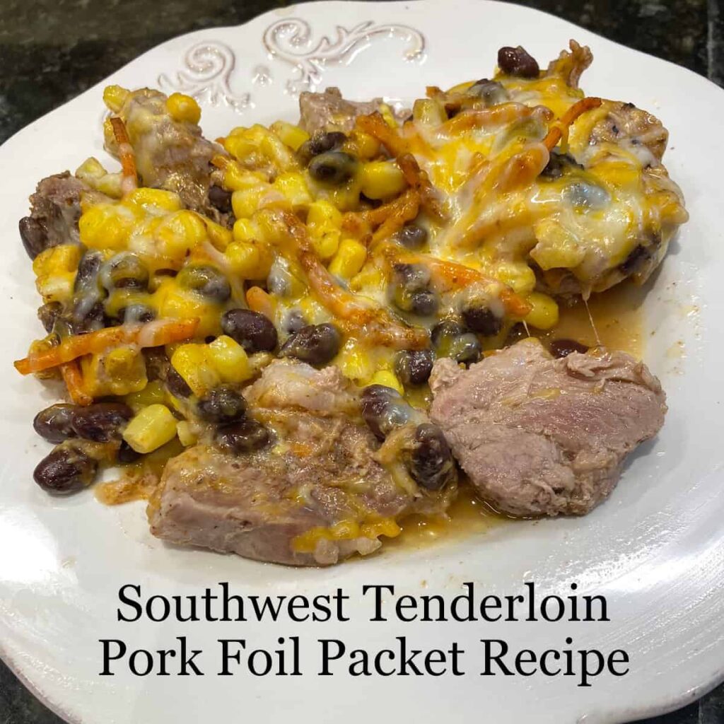 Southwest Tenderloin Pork Foil Packet Recipe square image