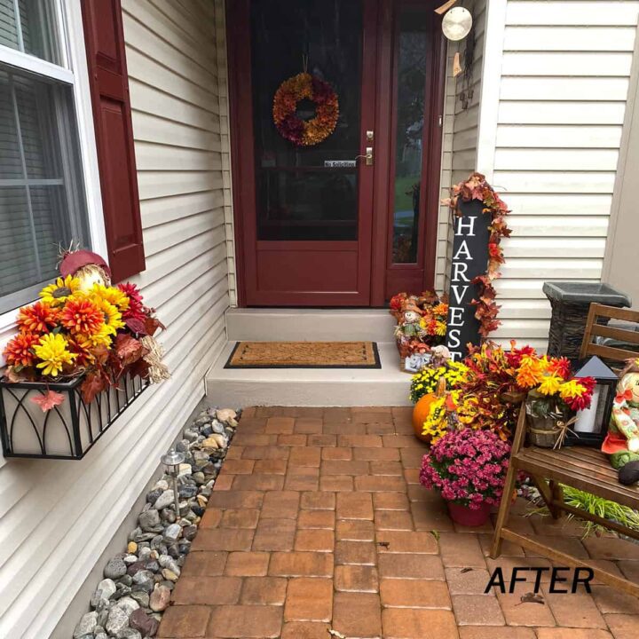 AFTER entryway curb appeal update