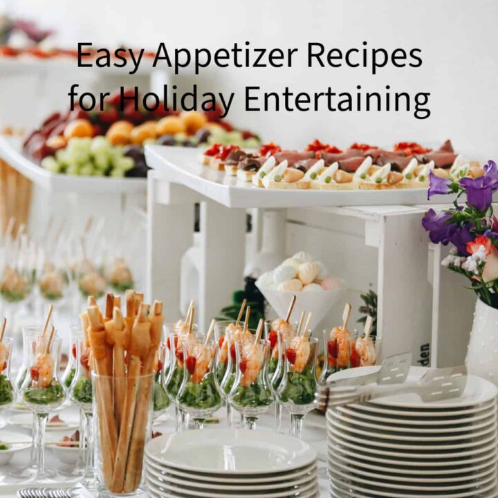 a picture of a buffet of appetizers