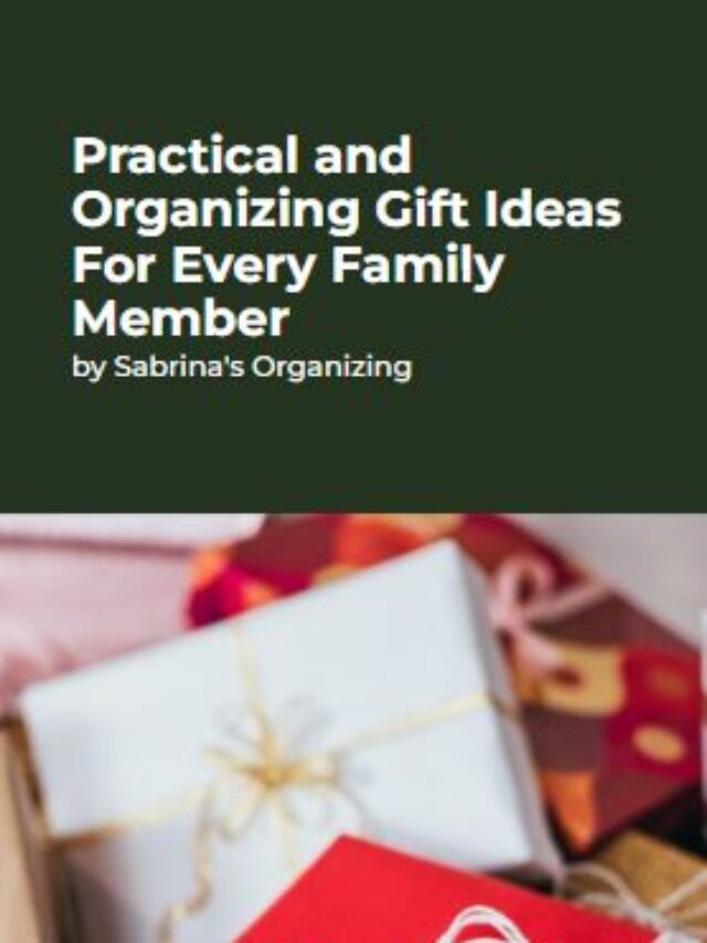 Practical and Organizing Gift Ideas for Every Family Member