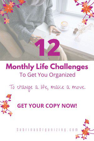 Get your free copy of our 12 months of easy decluttering challenges ebook