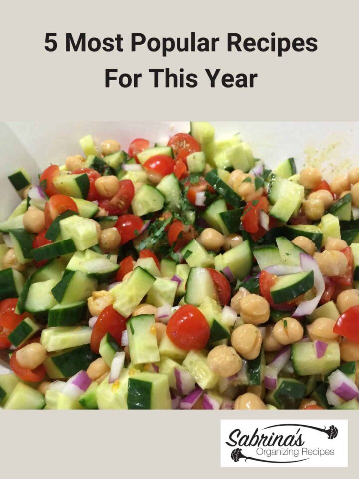 5 Most Popular Recipes for This Year on Sabrina's Organizing - featured image