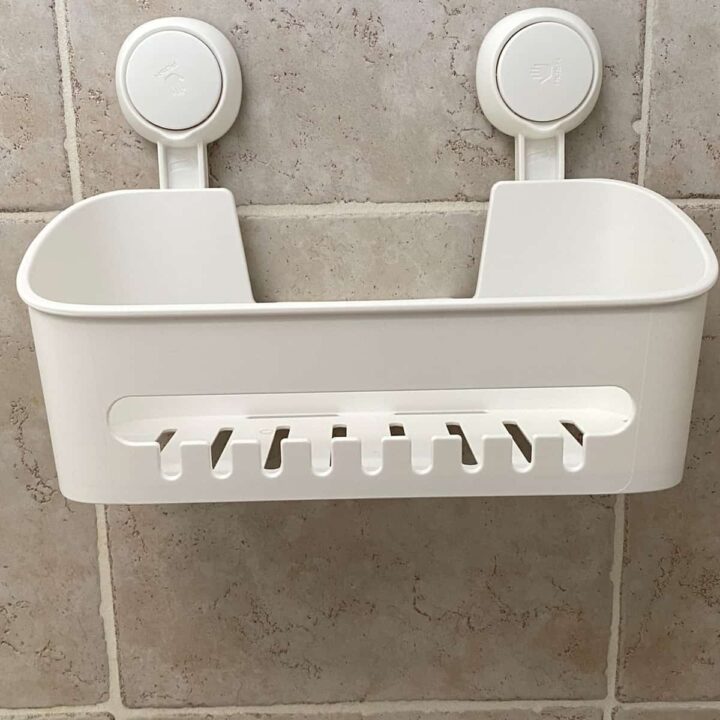 Shower Guest Caddy on the tile wall